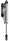 Fox 2.5 Factory Series 8in. Piggyback Res. 3-Tube Bypass Shock 7/8in. Shaft (21/70) - Black/Zinc