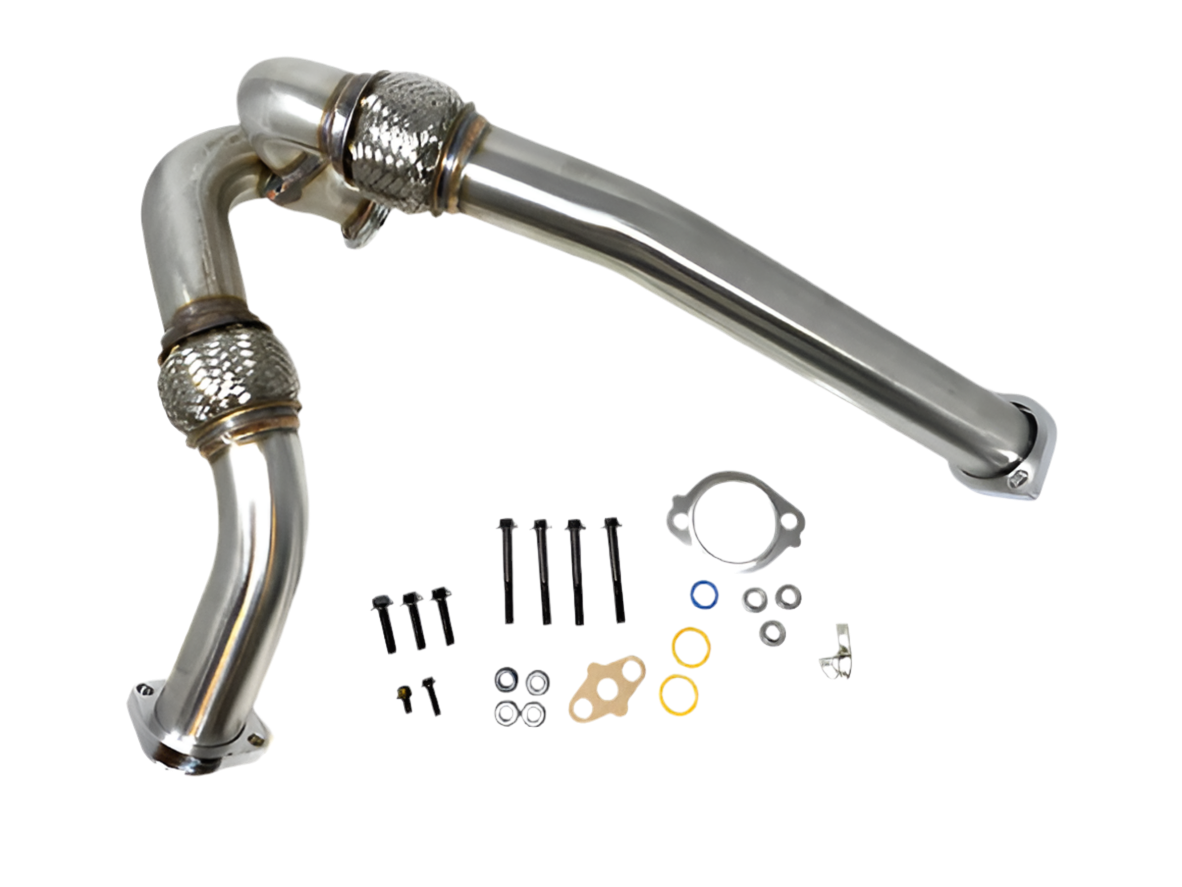 Heavy Duty Y-Pipe Up Pipe Kit with Gaskets - 2003.5-2007 Ford 6.0L Powerstroke