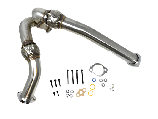 Heavy Duty Y-Pipe Up Pipe Kit with Gaskets - 2003.5-2007 Ford 6.0L Powerstroke