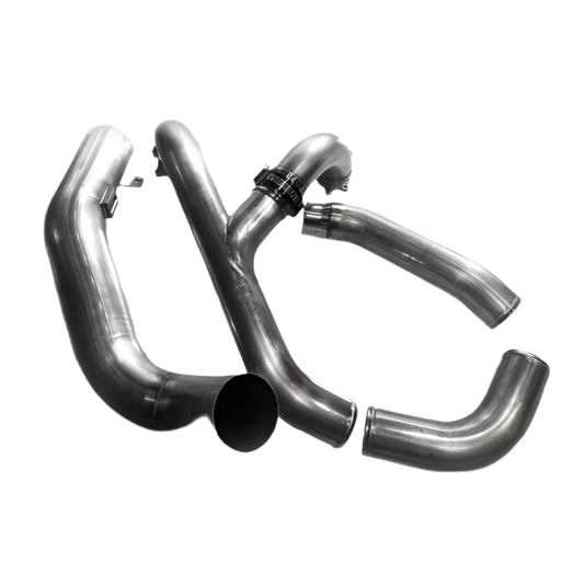 Polished Stainless Intake Piping Kit (2017-2019 Ford Powerstroke 6.7L)