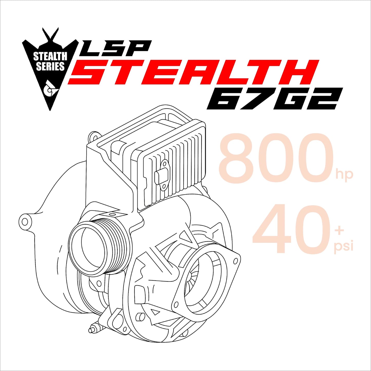 STEALTH MACH 2 (67) TURBO W/ ACTUATOR (2017-2019 6.6L L5P / L5D DURAMAX)