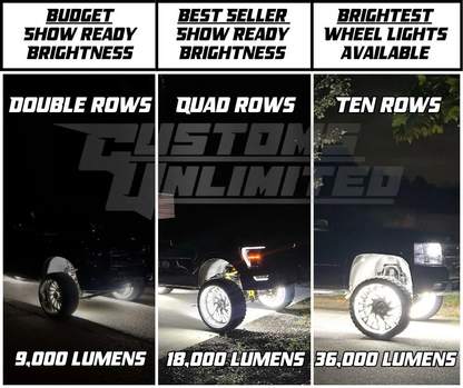 QUAD ROW ULTRA HIGH INTENSITY WHEEL LIGHTS