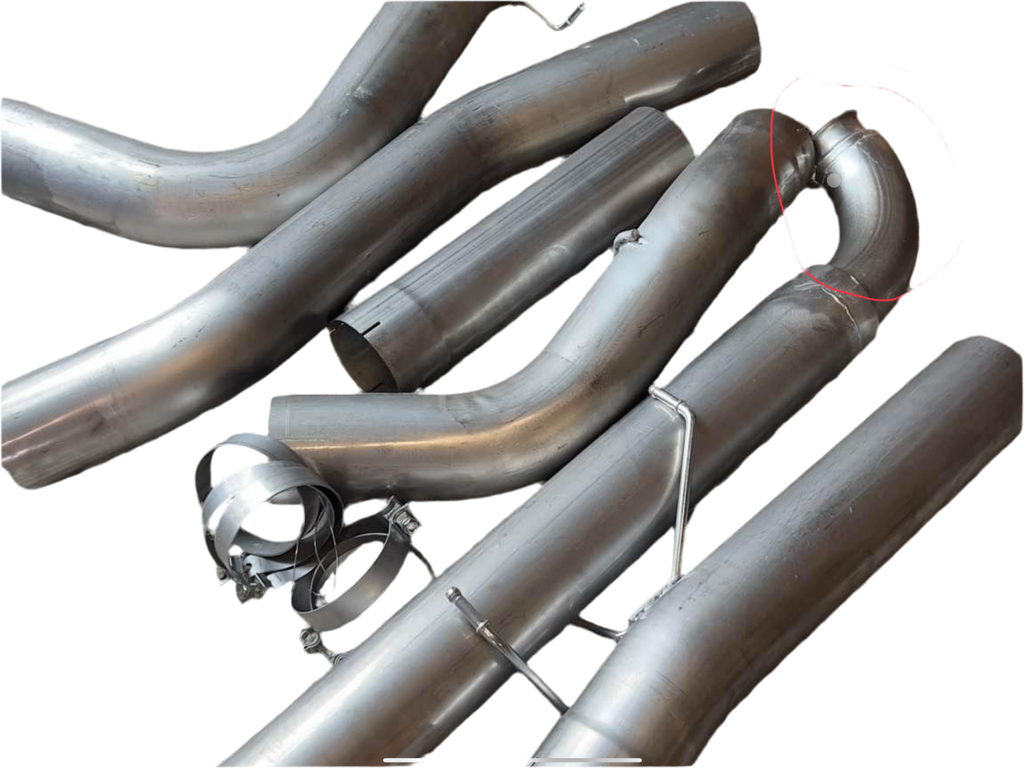 BUDGET STAINLESS STEEL 5" EXHAUST 01-10 GMC / CHEVY PICK-UP TRUCK DURAMAX 6.6L